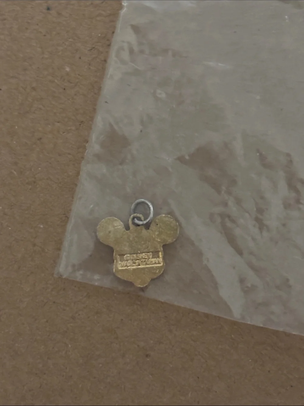 Disney Mickey Mouse Enamel Charm in Black, White and Gold